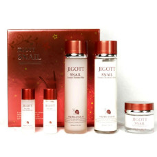 Jigott Snail Moisture Skin Care 3 Set Набор с муцином улитки