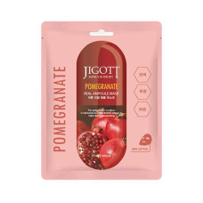 Jigott Pomegranate Real Ampoule Mask Маска для лица с экстрактом граната