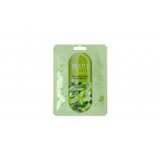 Jigott Green Tea Real Ampoule Mask Тканевая маска с экстрактом зеленого чая