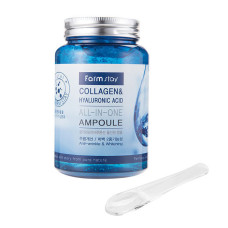 Farm Stay Антивозрастная сыворотка Collagen & Hyaluronic Acid All-in-One Ampoule